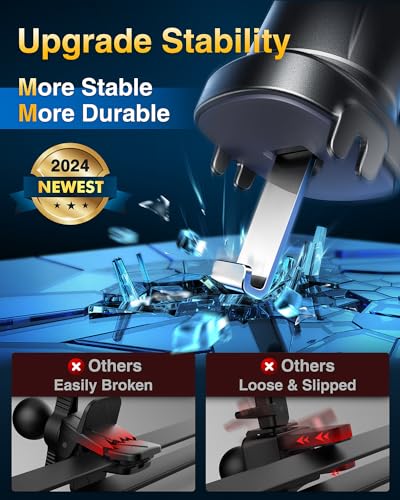 VANMASS Car Phone Holder - Upgraded Steel-Hook Air Vent Mount