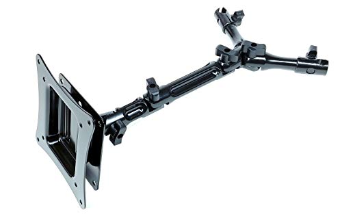TV & Monitor Headrest Mount Bracket: Strong & Adjustable