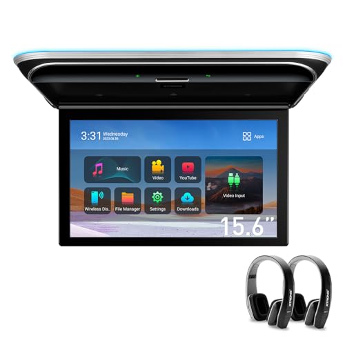 15.6” Android Car Overhead Player with Stereo Speakers
