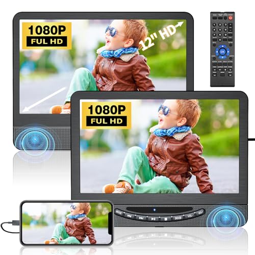 12" Dual Screen Car DVD Player with HDMI Input