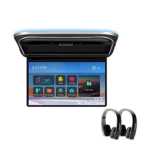 XTRONS 12.5" Android Car Roof Monitor, HDMI, USB