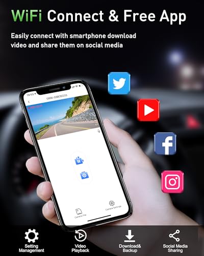 Dual Dash Cam for Cars - 4K and 1080P