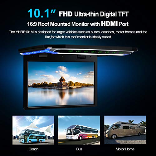 10.1" Ultra-Thin HD Car Roof Flip Down Monitor