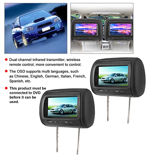 Wireless Dual Headrest LCD Video Player - 7