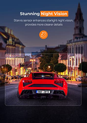 E-YEEGER WiFi Dash Cam 2.5K Front Camera