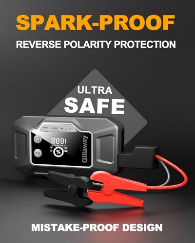 Gillaway Q11 4000A Car Jump Starter - Portable, Powerful