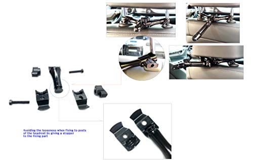 TV & Monitor Headrest Mount Bracket: Strong & Adjustable