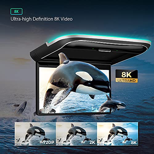 XTRONS 12.5" Android Car Roof Monitor, HDMI, USB