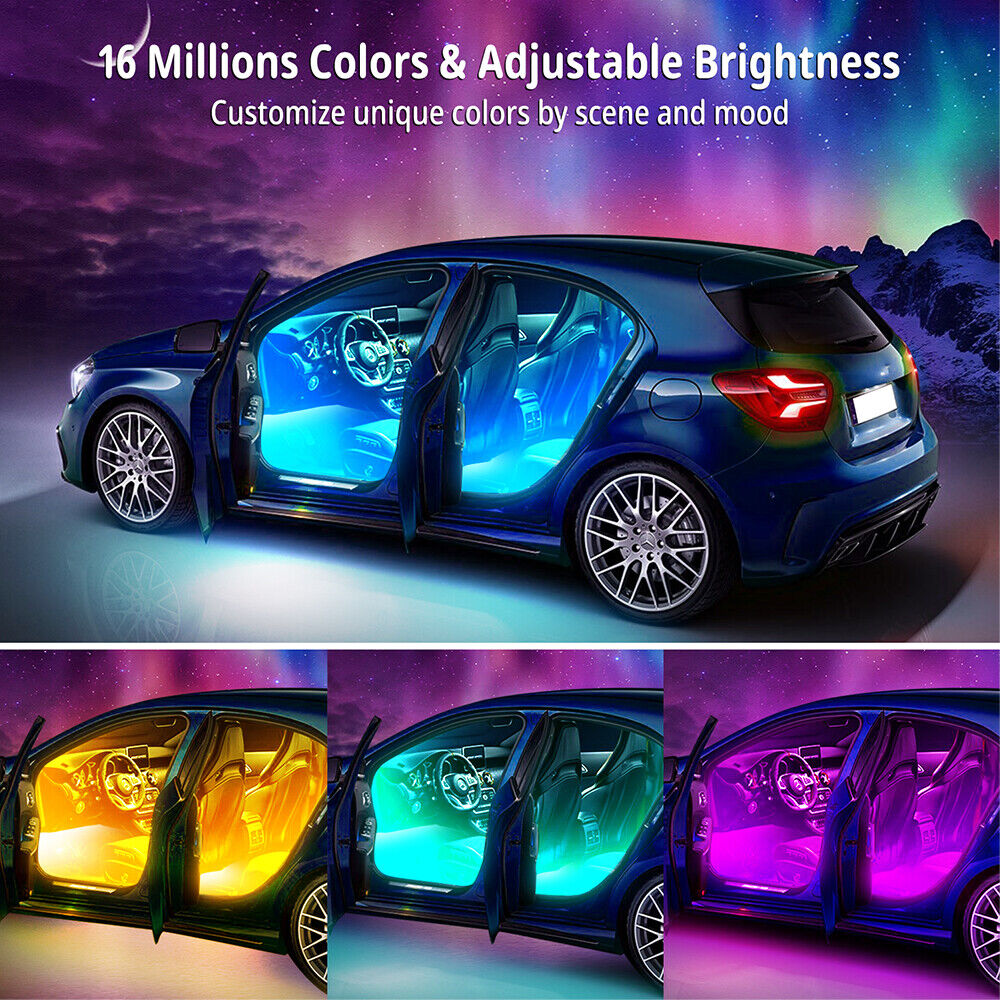 Multicolor Car Interior Atmosphere LED Strip Lights