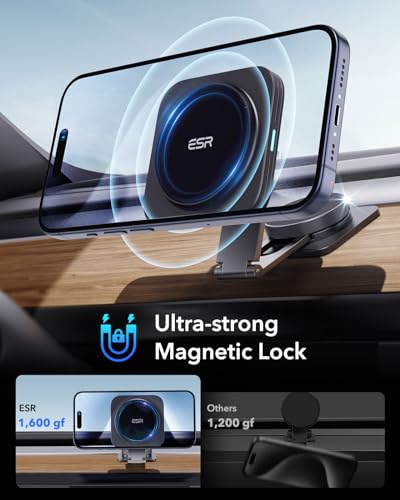 ESR Magnetic Wireless Car Charger for Tesla, iPhone Compatible
