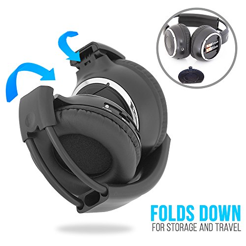 9.4" Dual Headrest Car DVD Player - Wireless Headphones