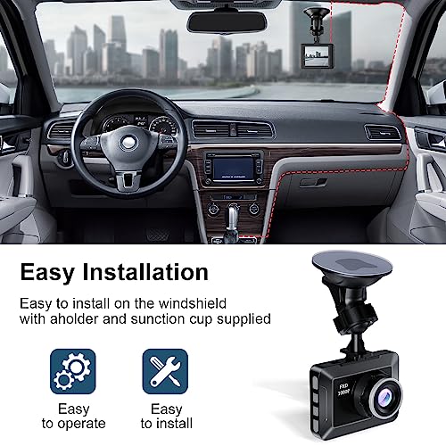 Car Dash Camera 1080P Full HD Night Vision