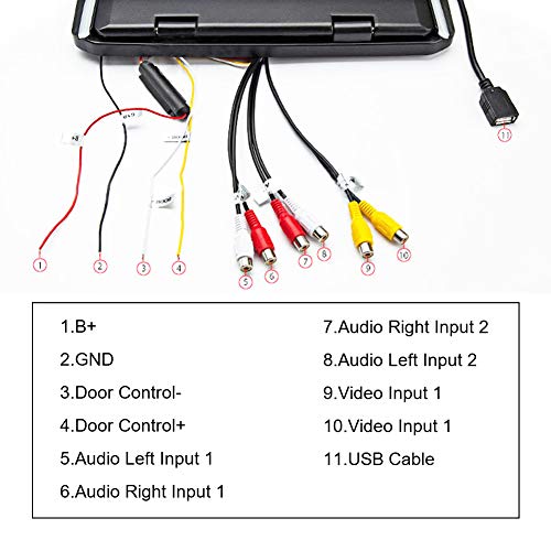 10.1" Ultra-Thin HD Car Roof Flip Down Monitor