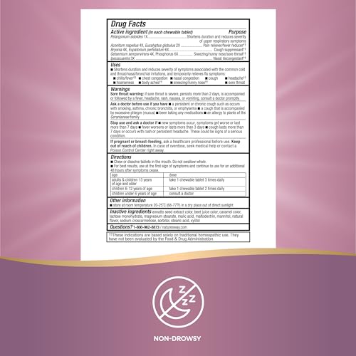 Non-Drowsy Berry Flavored Cold+Flu Chewables