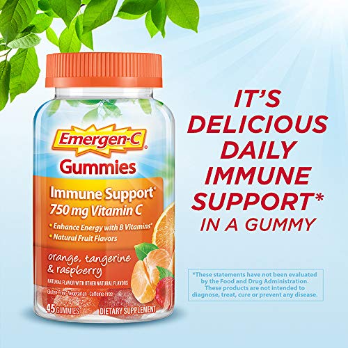 Emergen-C Adult Vitamin C Gummies, Fruit Flavors, 45 Ct