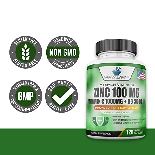 Immune Support Supplements - 120 Vegan Capsules