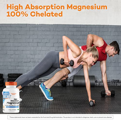 High Absorption Magnesium Chelate, Non-GMO, Vegan, 240 Count