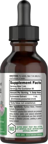 Horbaach Echinacea Extract, 2oz, Vegetarian & Alcohol-Free