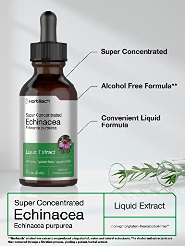 Horbaach Echinacea Extract, 2oz, Vegetarian & Alcohol-Free