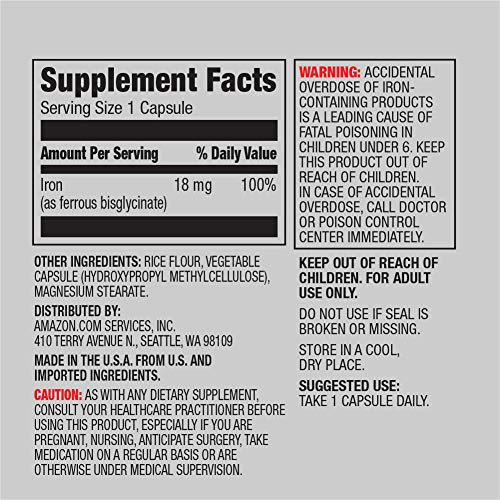 Iron Supplement for Red Blood Cell Production - 195 Capsules