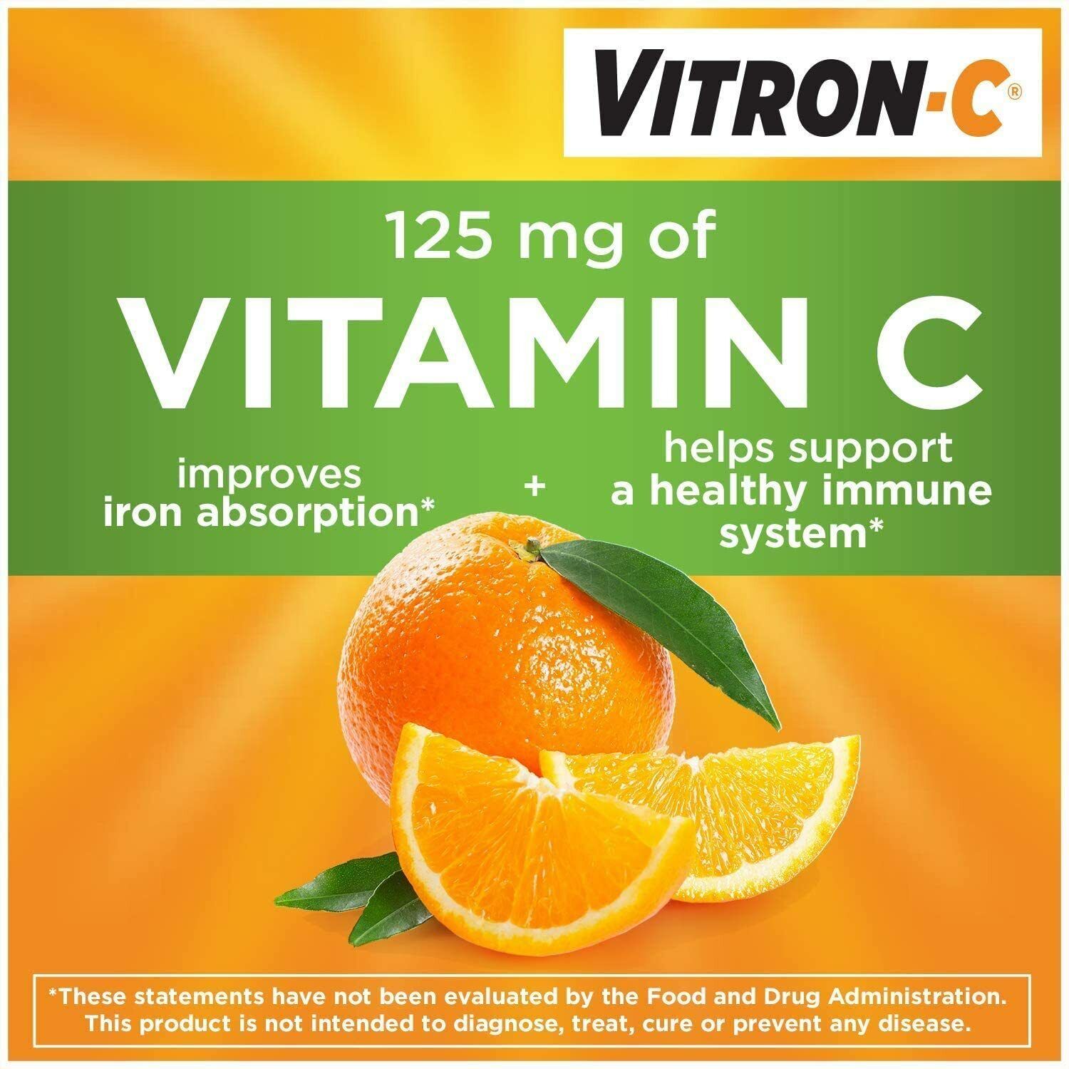 High-Potency Vitron-C Iron Supplement, 60 Count
