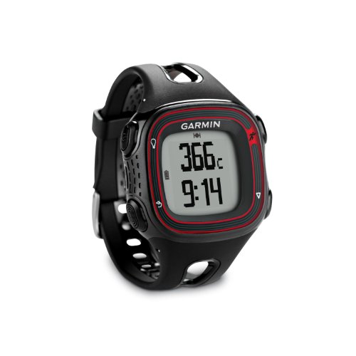 Garmin Forerunner 10 GPS Watch - Black/Red (Renewed)