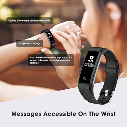 Waterproof Heart Rate Fitness Tracker for Women/Men