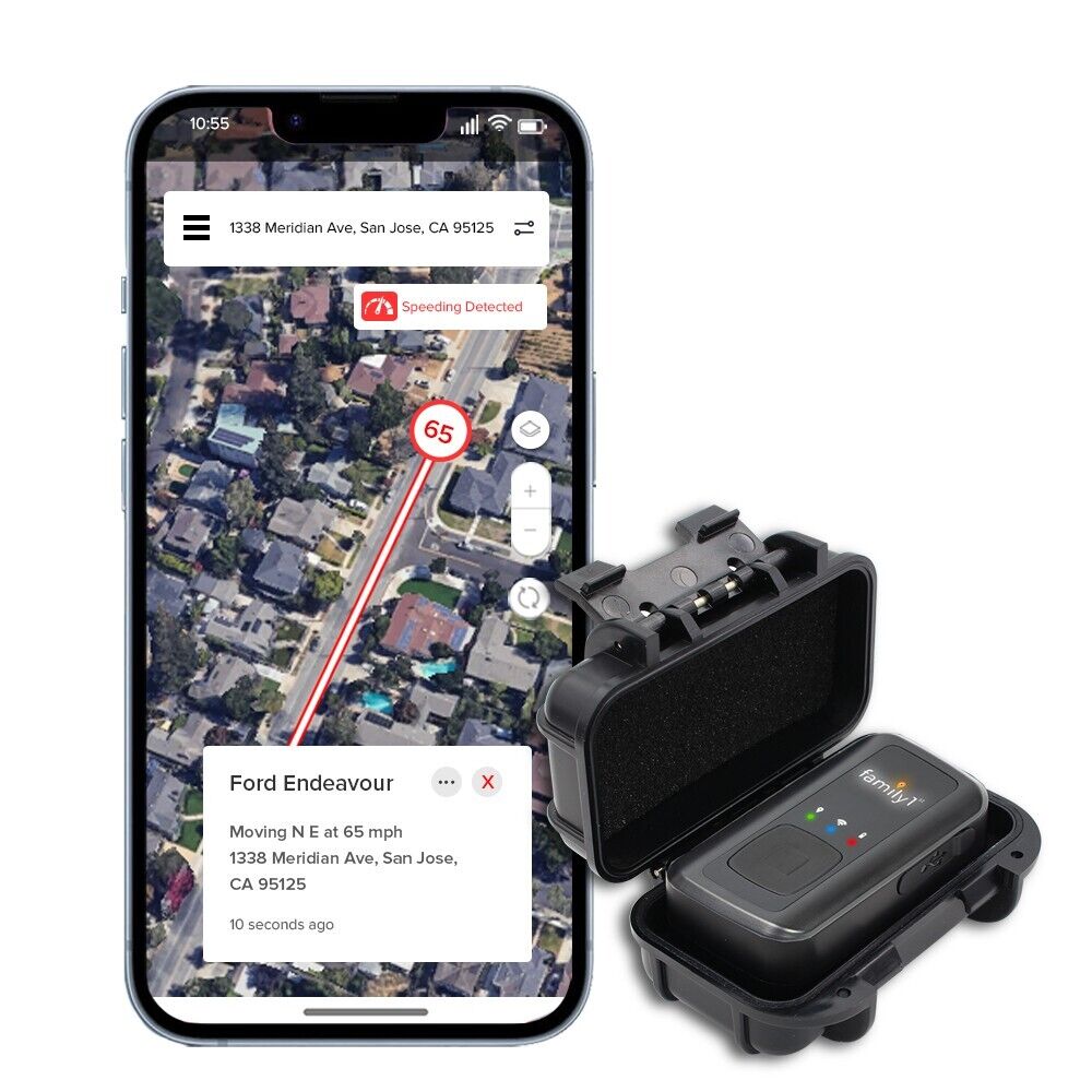 Compact GPS Tracker with Water-Resistant Case