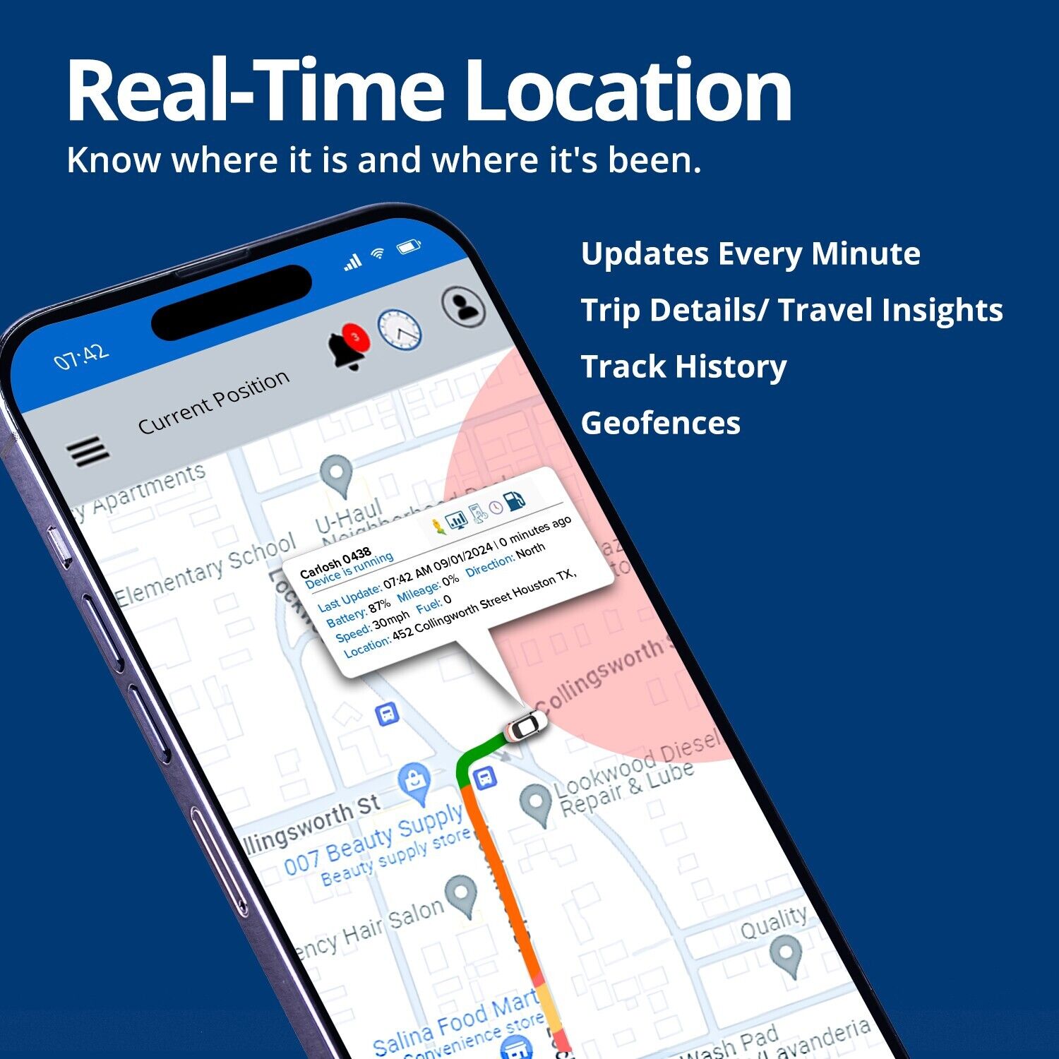 Compact GPS Tracker with Water-Resistant Case