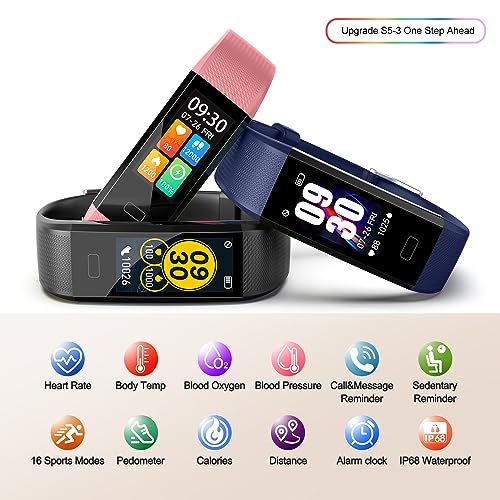 Multi-function Fitness Tracker with Heart Rate Monitor