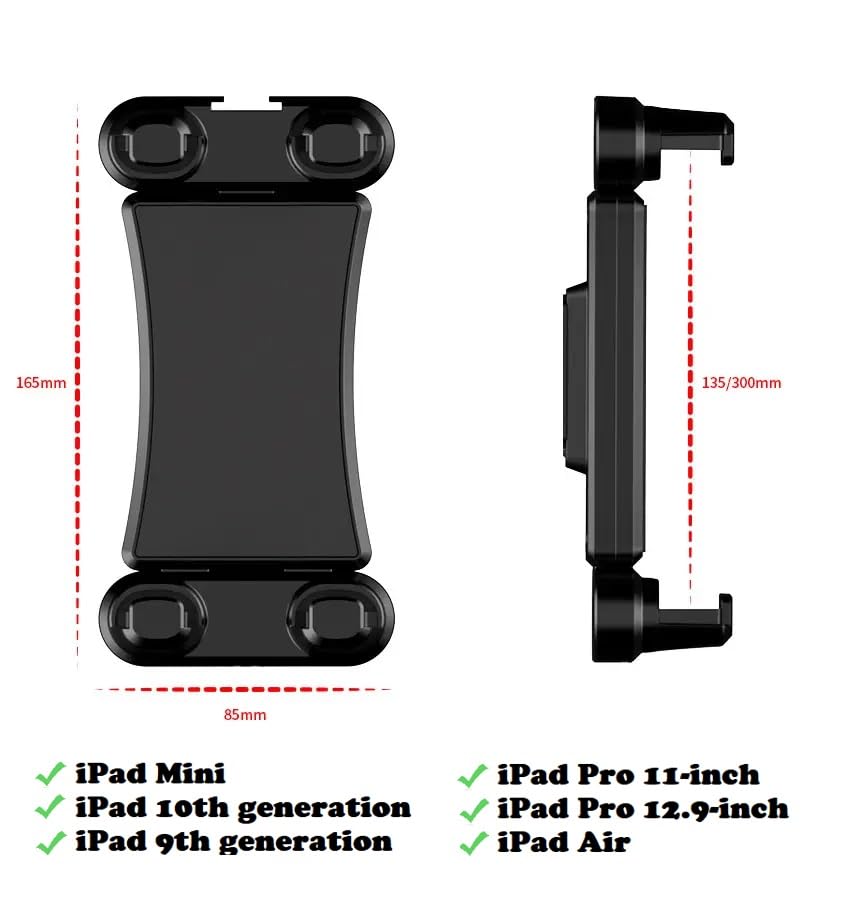Pilot's FlightPro Yoke Mount for iPad Pro 12.9", Mini & Phones