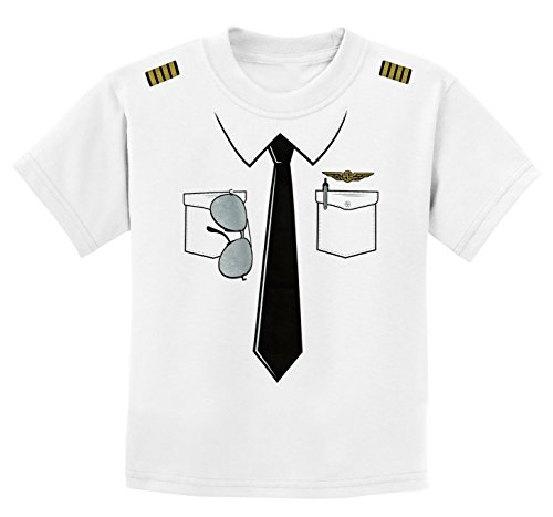 Youth Small White Pilot Uniform T-Shirt