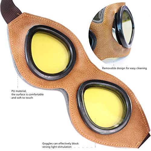 Kids Pilot Aviator Fleece Hat with Earmuffs - Celadon Brown