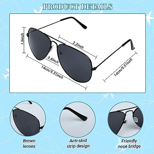 Matiniy Pilot Costume Set: T-Shirt, Hat, Tie, Sunglasses