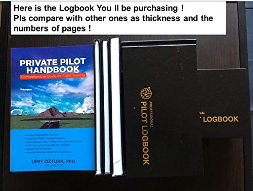 Professional Pilot Logbook - FAA Standard, Hardcover - 658 Entries