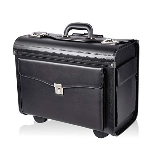 Pilot Business Briefcase with Laptop Compartment and Wheels