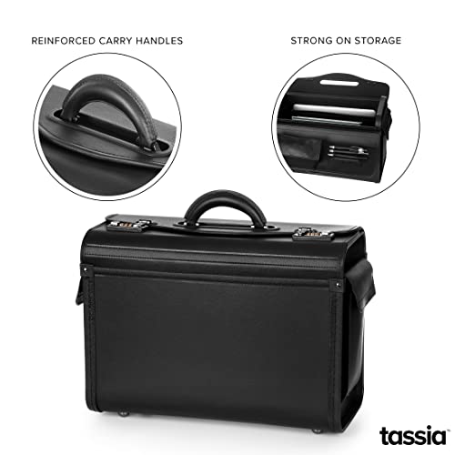 Pilot Briefcase Bag for Business Flight - Tassia