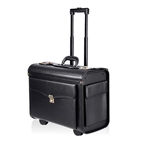 Pilot Business Briefcase with Laptop Compartment and Wheels