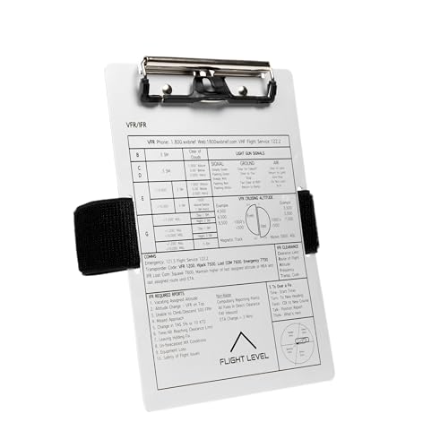 Pilot Kneeboard with Notepad; VFR/IFR; Flight Level