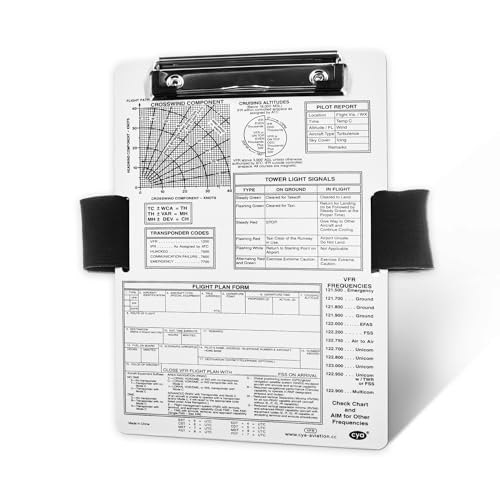 CYA VFR Pilot Kneeboard - Upgraded Aluminum Aviation