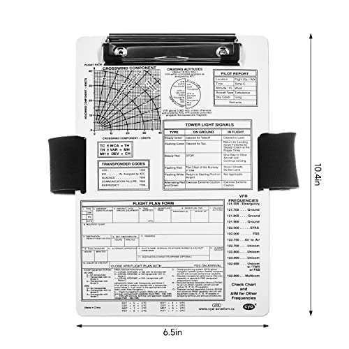CYA VFR Pilot Kneeboard - Upgraded Aluminum Aviation