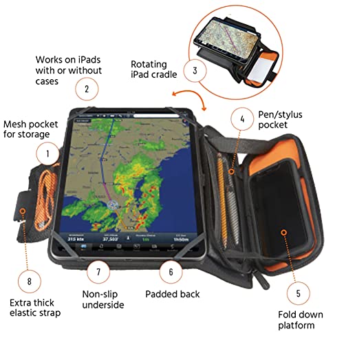 Pilot Kneeboard Compatible with iPad for Professional Aviation
