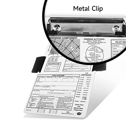 CYA VFR Pilot Kneeboard - Upgraded Aluminum Aviation