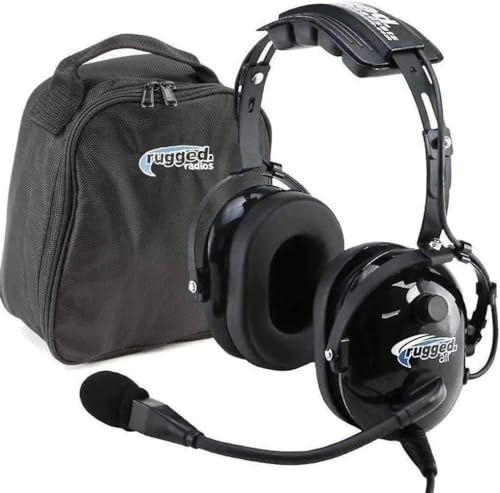 Rugged Air RA200 General Aviation Headset with Full Flex Mic Boom
