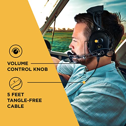 KORE AVIATION P1 Pilot Headset | Noise Reduction, Mic, AUX
