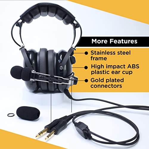 KORE AVIATION P1 Pilot Headset | Noise Reduction, Mic, AUX
