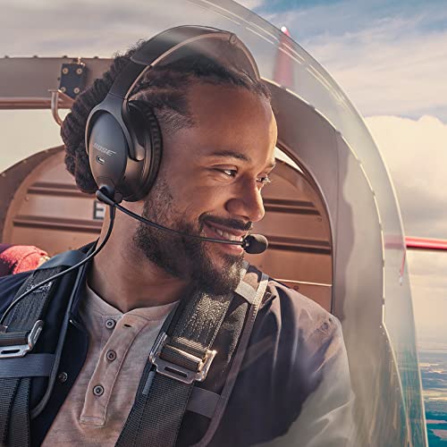 Bose A30 Aviation Headset - Bluetooth, Lightweight, Black