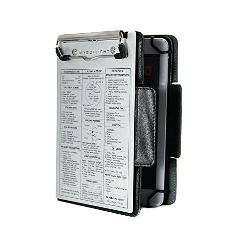 Universal Mini Leather Pilot Kneeboard for iPad Mini and 7"-8" Tablets