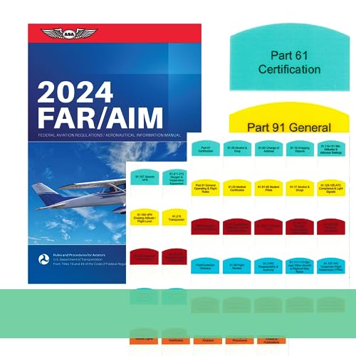2024 ASA FAR/AIM Book + 50 Tabs - VFR Kit