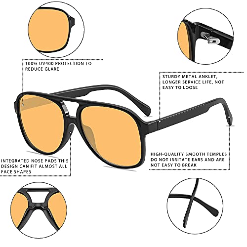 Classic Aviator Sunglasses for Women and Men